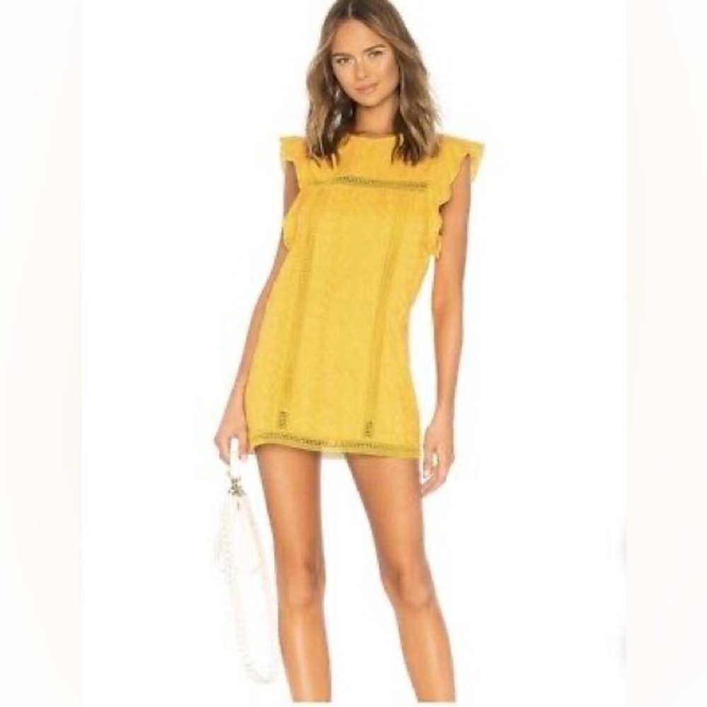 Tularosa Clayton Dress in Mustard